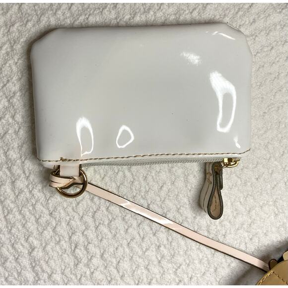 Liz Claiborne Large Shoulder Bag Black Beige Checks Tan - Leather Cotton READ - Picture 9 of 15